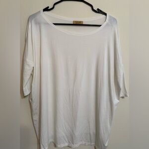 Piko 1988 Women’s Off White Relaxed Scoop Neck Top S